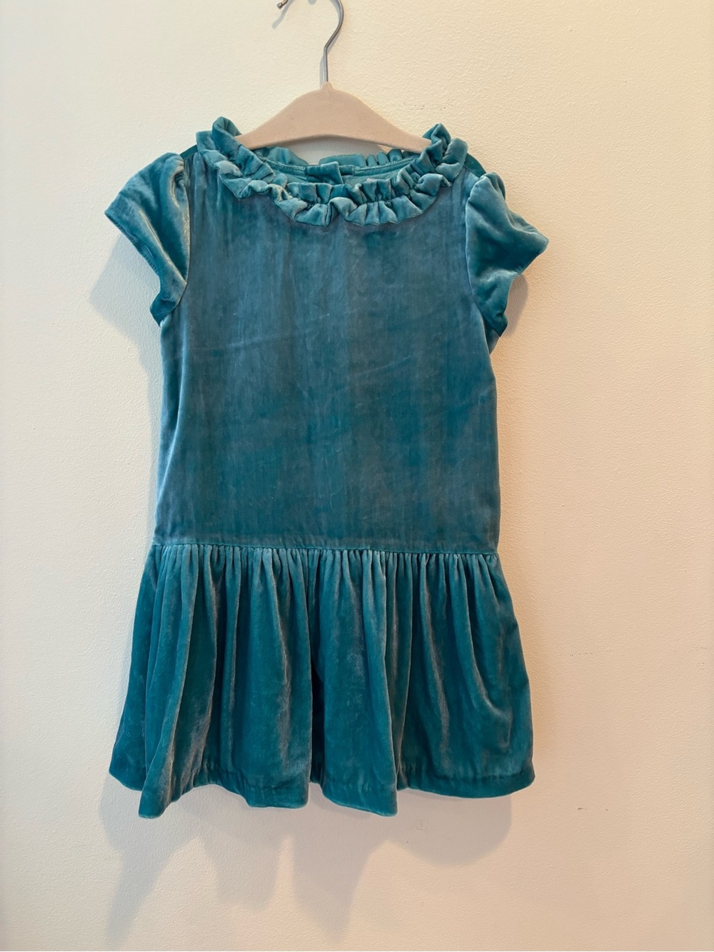 Janie and Jack velour dress baby girl toddler 3 yrs old